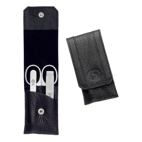 Zwilling Beauty Twinox 4-pc Manicure and Beauty Set with Black Leather Case