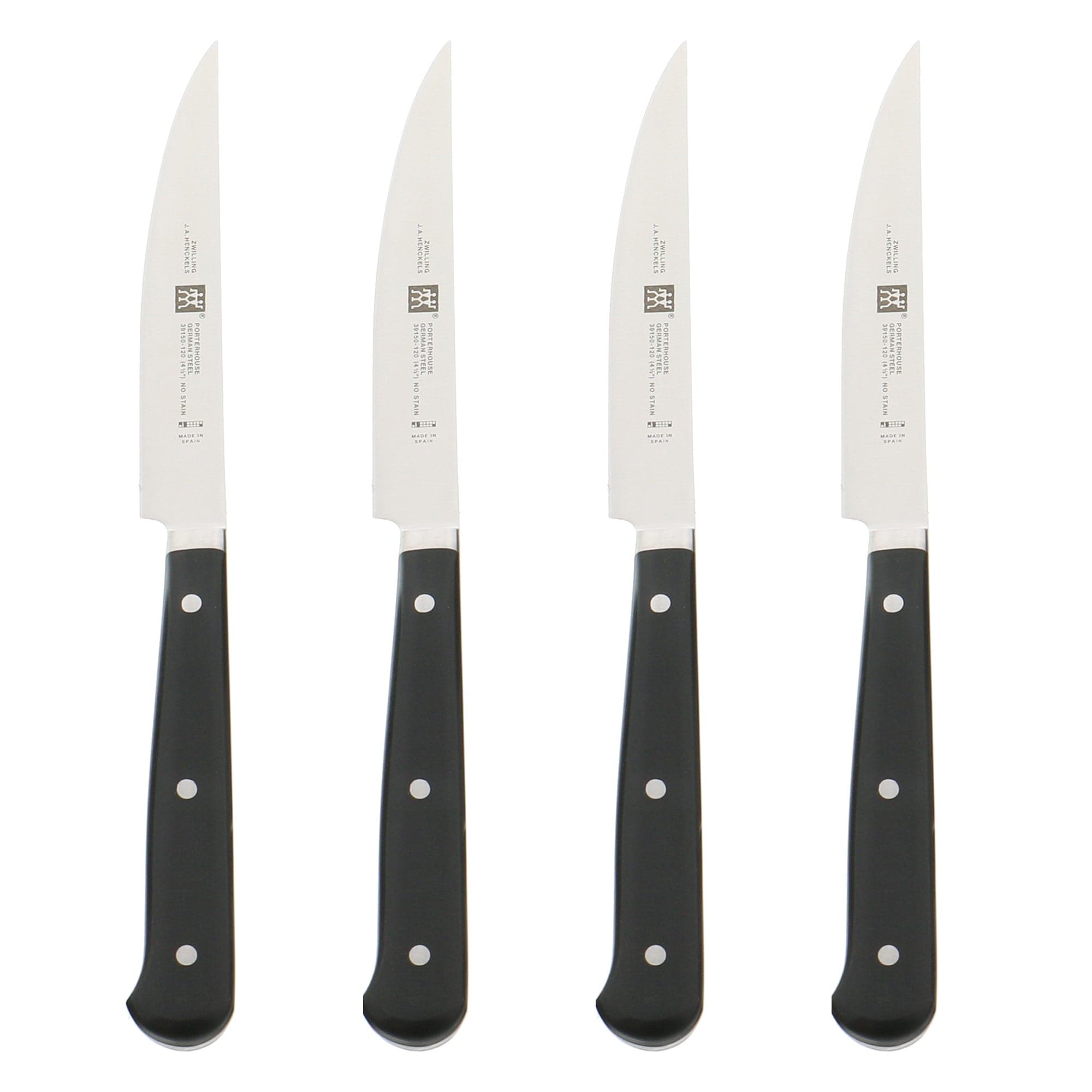 Zwilling Porterhouse 4-pc Steak Knife Set in Beechwood Box