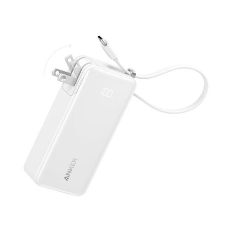 Anker Power Bank (10K, Fusion, Built-In Cable)