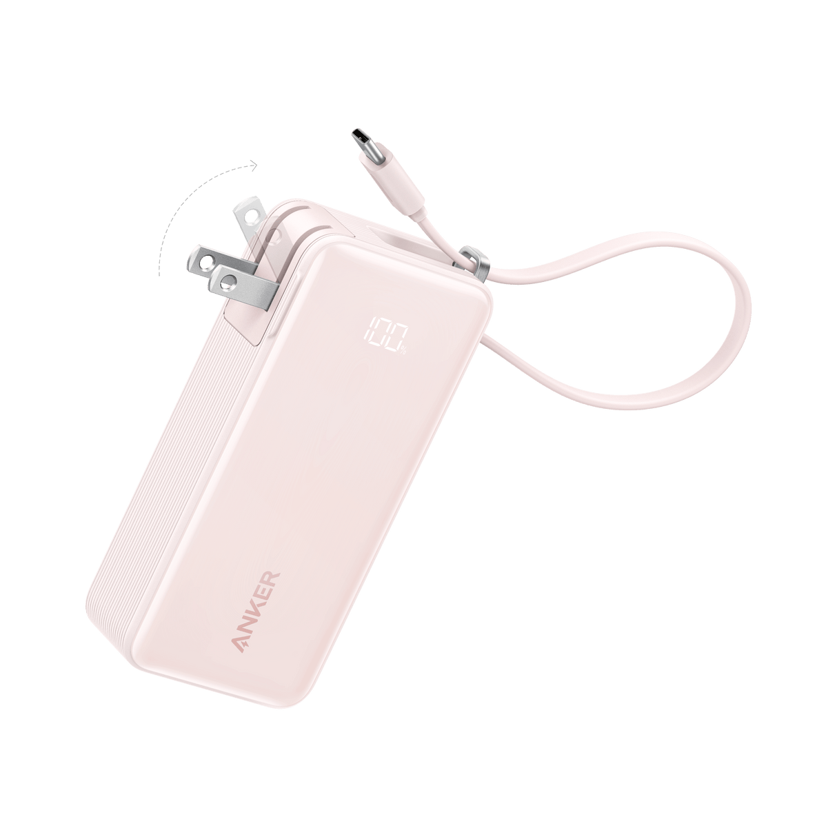 Anker Power Bank (10K, Fusion, Built-In Cable)