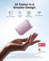 Anker Nano Power Bank (10K, 45W, Built-In Retractable USB-C Cable)