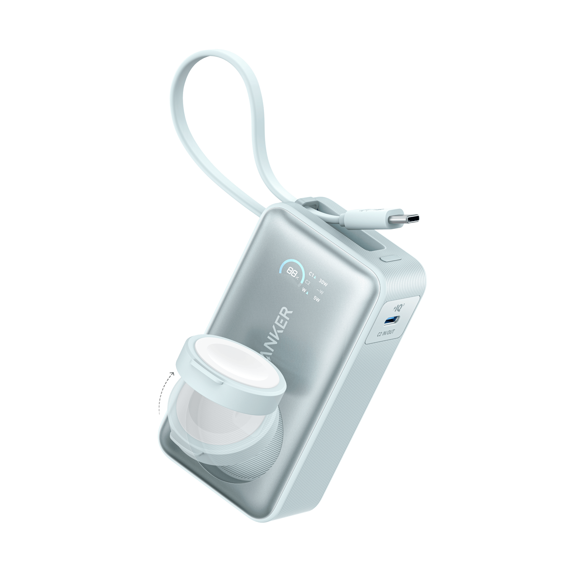 Anker MagGo Power Bank (10K, 35W, For Apple Watch)