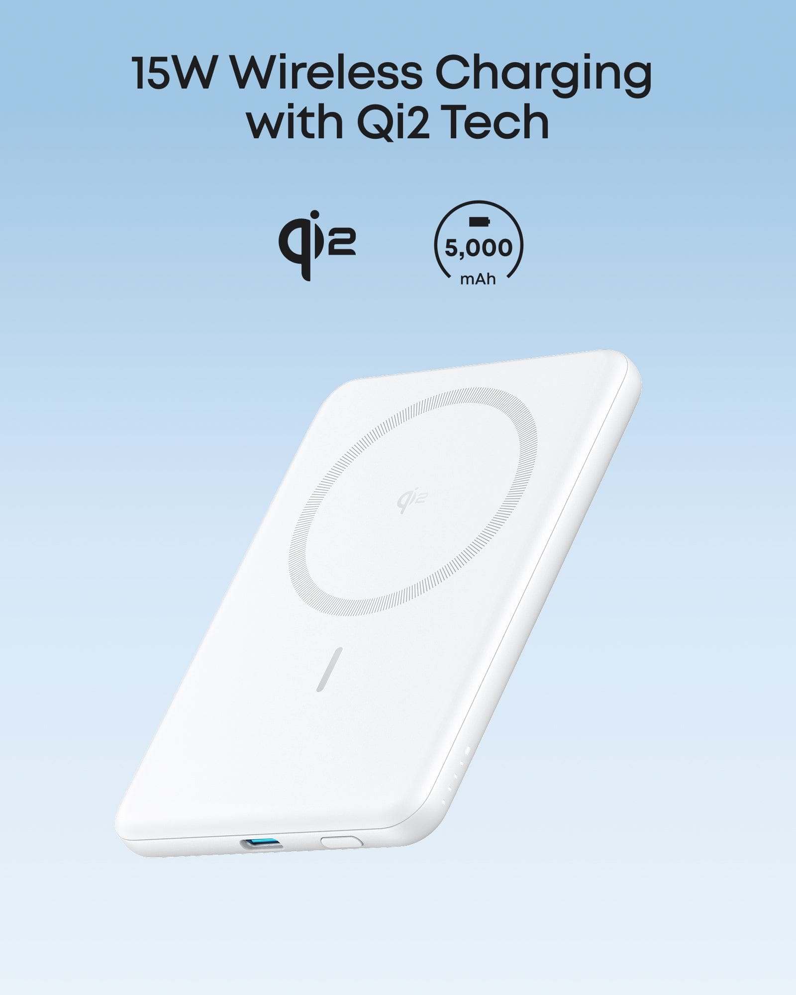 Anker Nano Power Bank (5K, MagGo, Slim)