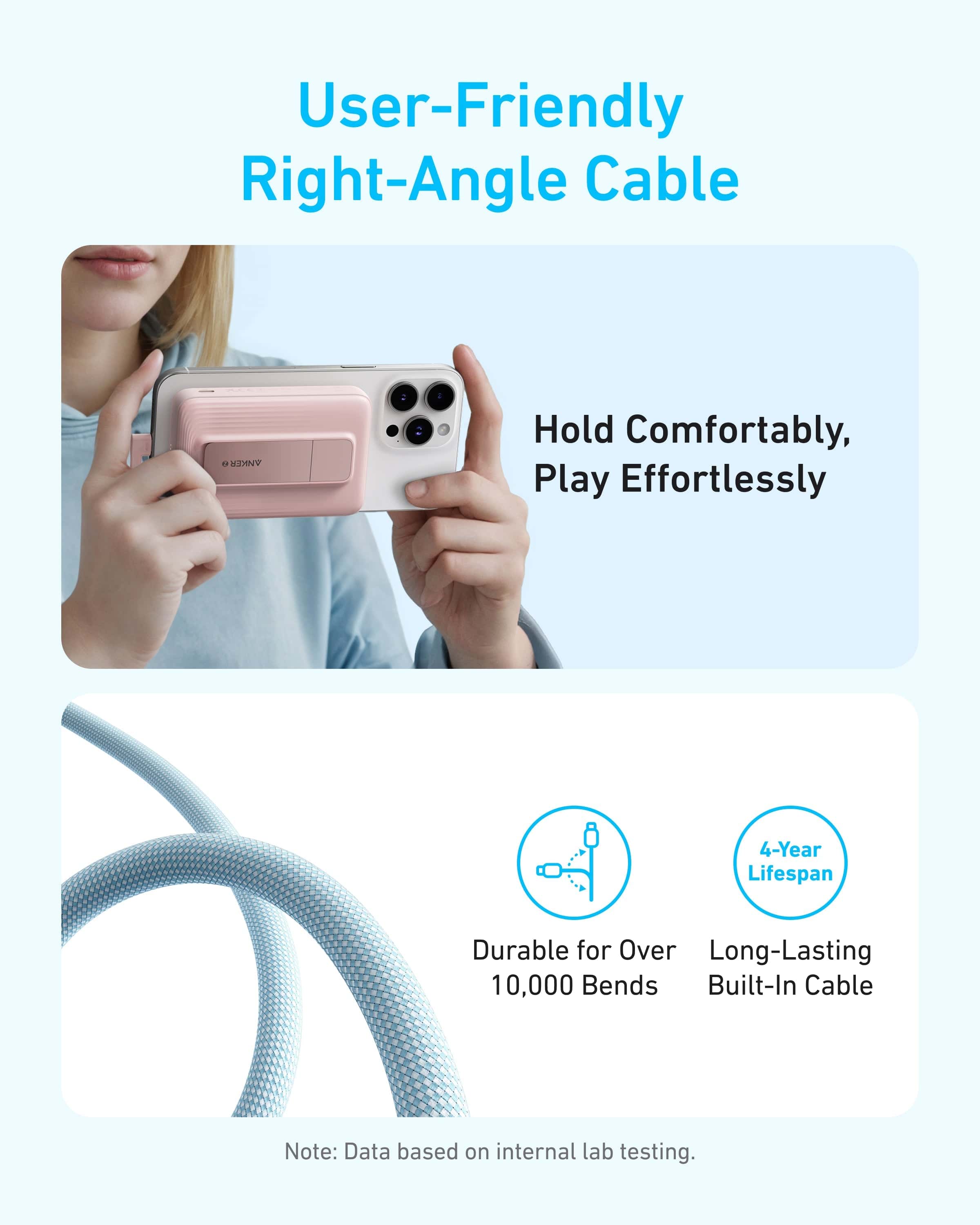 Anker Zolo Magnetic Power Bank (10K, 30W, Built-in USB-C Cable)