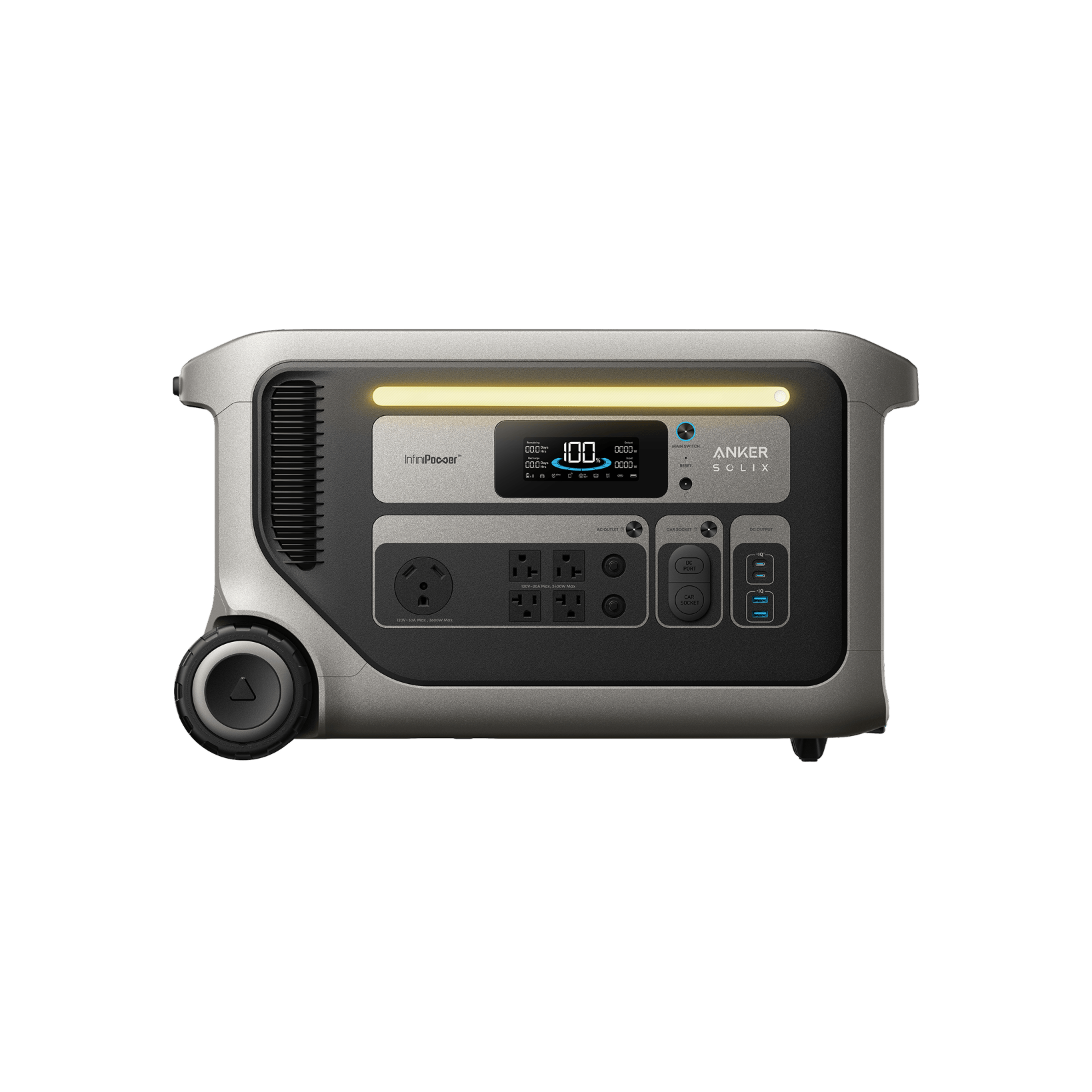 Anker SOLIX F3000 Portable Power Station, 3072Wh, 3600W AC, LiFePO4, Home, RV & Outdoor Backup - Certified Refurbished