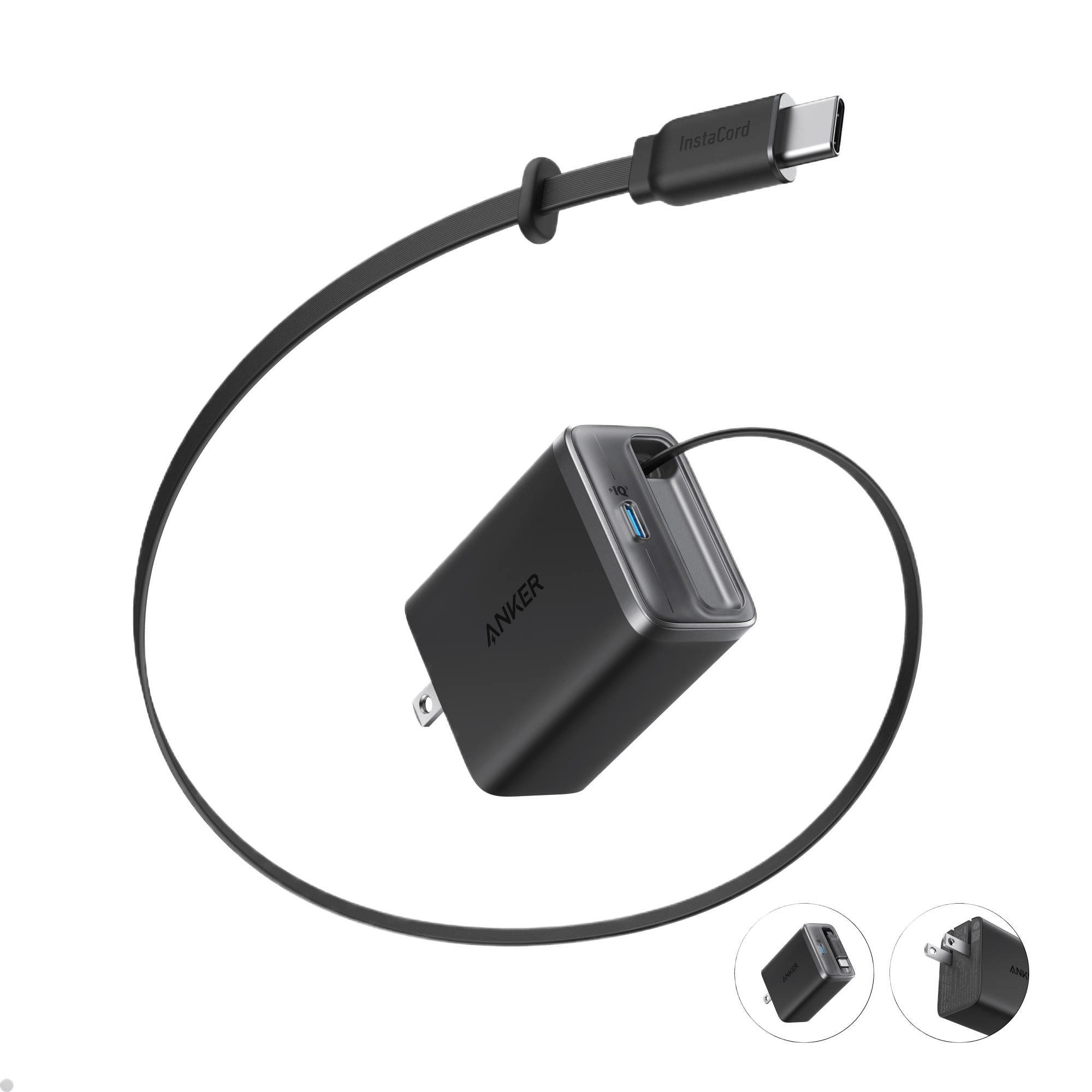 Anker Nano Charger (35W, Built-In Retractable USB-C Cable)