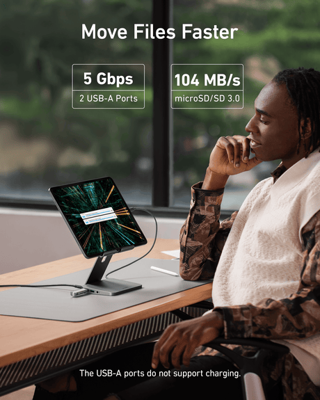 Anker <b>551</b> USB-C Hub (8-in-1, Tablet Stand)