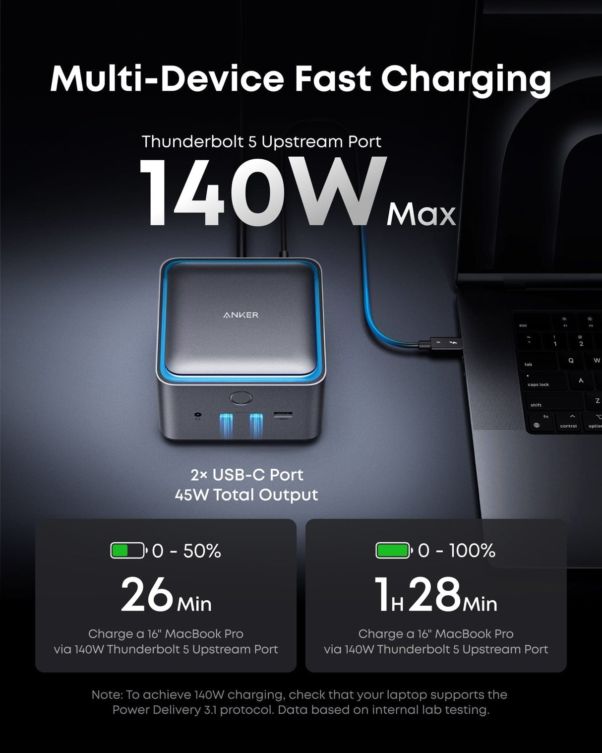 Anker Prime TB5 Docking Station (14-in-1, 8K, Thunderbolt 5 )
