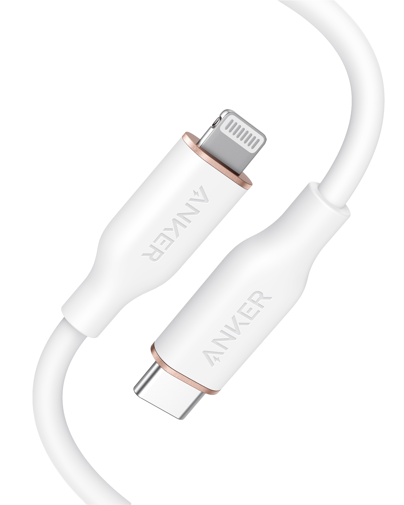 Anker <b>641</b> USB-C to Lightning Cable (Flow, 3 ft Silicone)