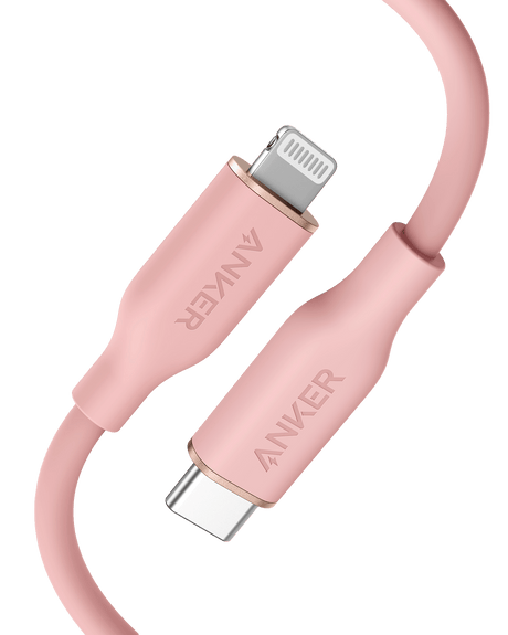 Anker <b>641</b> USB-C to Lightning Cable (Flow, 3 ft Silicone)