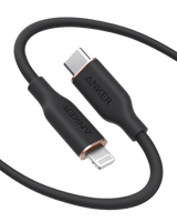 Anker <b>641</b> USB-C to Lightning Cable (Flow, 3 ft Silicone)