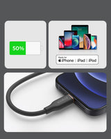 Anker <b>641</b> USB-C to Lightning Cable (Flow, 3 ft Silicone)