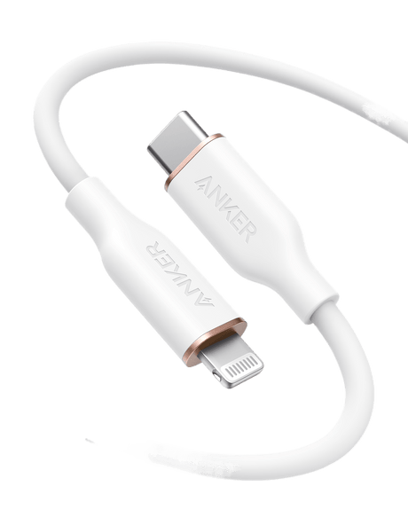 Anker <b>641</b> USB-C to Lightning Cable (Flow, 3 ft Silicone)