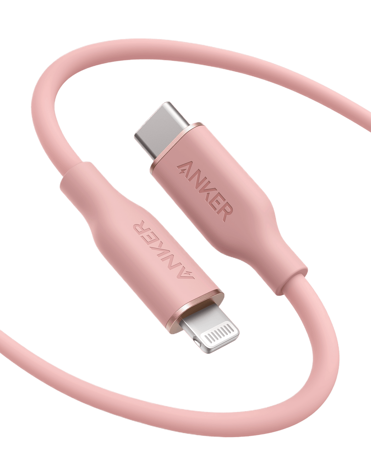 Anker <b>641</b> USB-C to Lightning Cable (Flow, 3 ft Silicone)