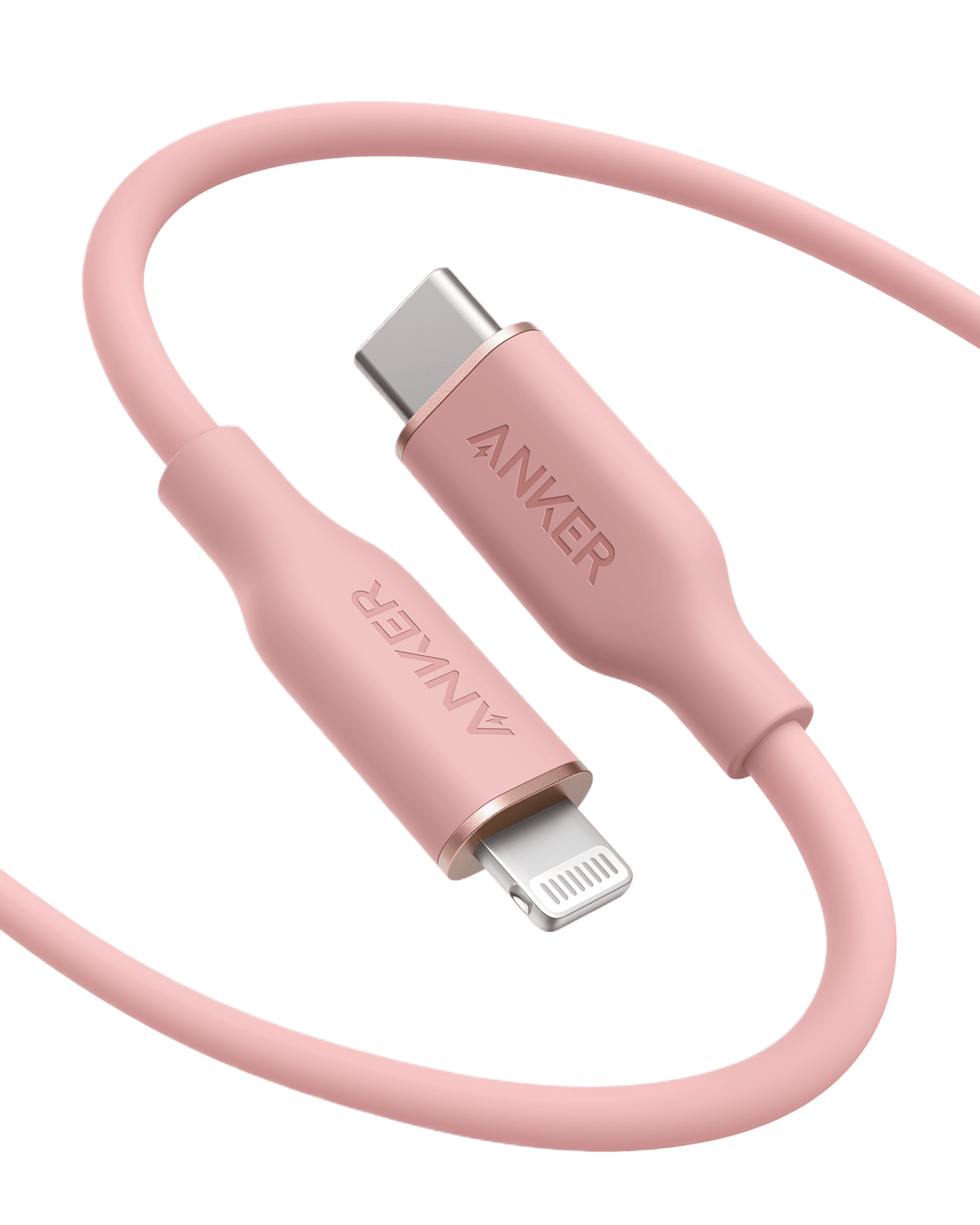 Anker <b>641</b> USB-C to Lightning Cable (Flow, 3 ft Silicone)