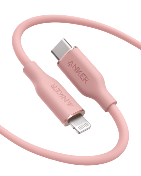 Anker <b>641</b> USB-C to Lightning Cable (Flow, 3 ft Silicone)