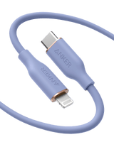 Anker <b>641</b> USB-C to Lightning Cable (Flow, 3 ft Silicone)