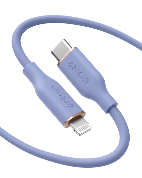 Anker <b>641</b> USB-C to Lightning Cable (Flow, 3 ft Silicone)