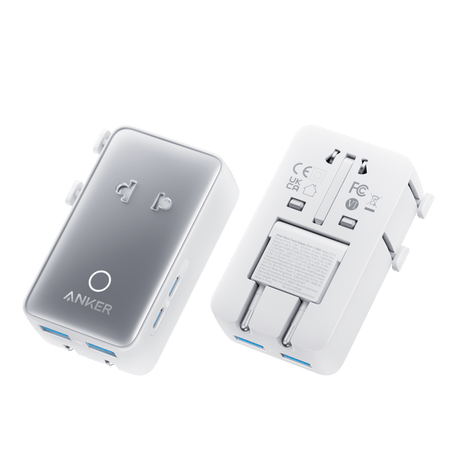 Anker Nano Travel Adapter (5-in-1, 20W, 1-Pack)