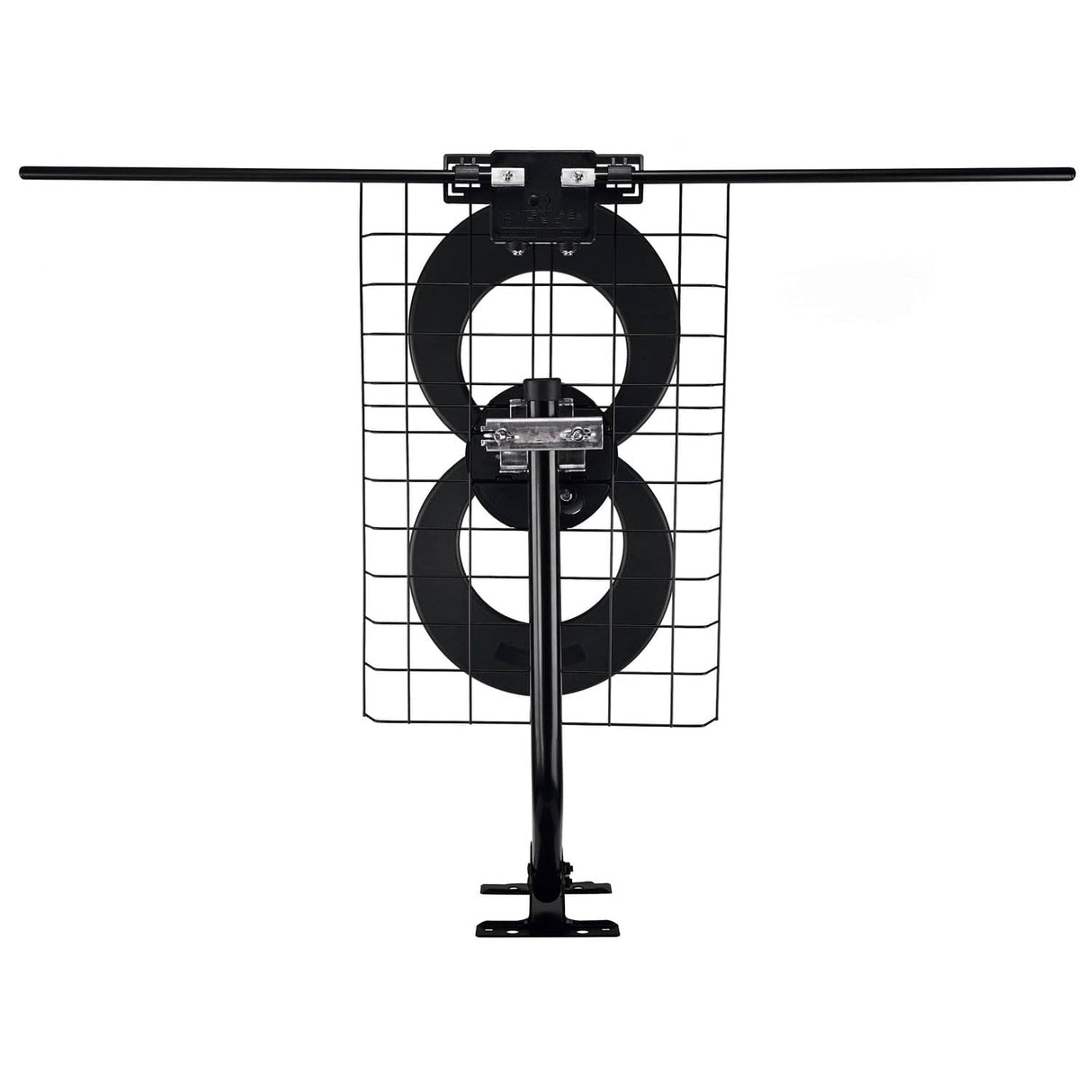 Antennas Direct ClearStream 2V Indoor Outdoor TV Antenna UHF VHF Multi-Directional, 60+ Mile Range, 4K 8K UHD, NEXTGEN TV with Reflector, 20-In. Mast