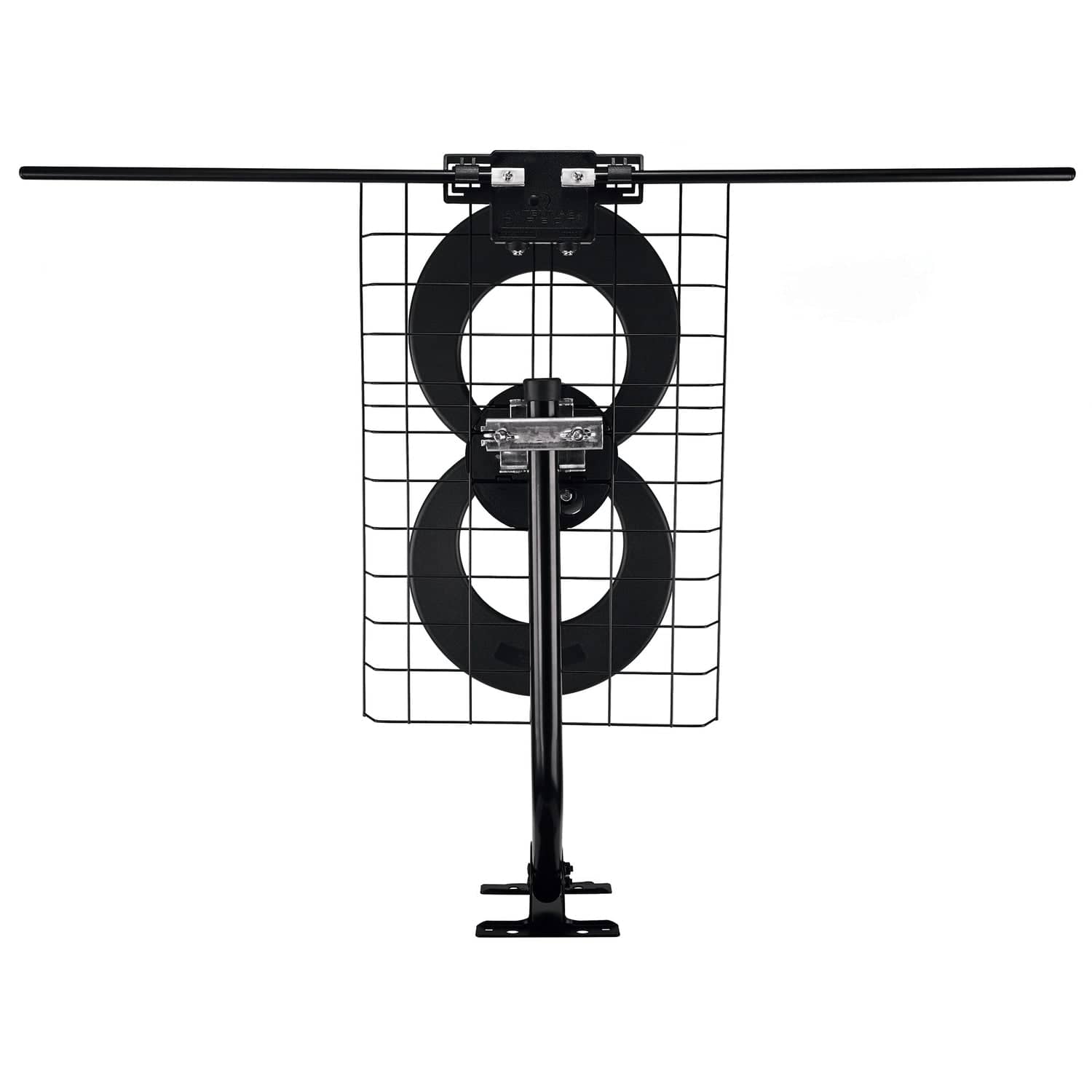 Antennas Direct ClearStream 2V Indoor Outdoor TV Antenna UHF VHF Multi-Directional, 60+ Mile Range, 4K 8K UHD, NEXTGEN TV with Reflector, 20-In. Mast