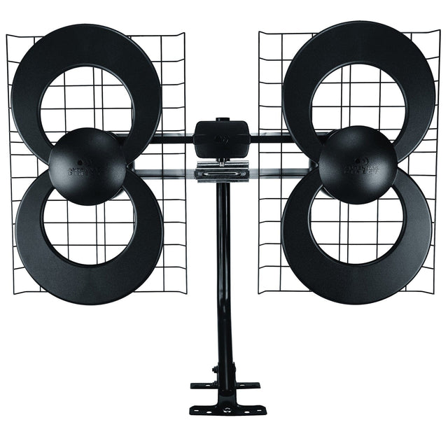 Antennas Direct ClearStream 4 UHF Indoor Outdoor TV Antenna, Multi-Directional, 70+ Mile Range, 4K 8K UHD, NEXTGEN TV - with 20-In. Mast, Reflectors