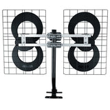 Antennas Direct ClearStream 4 UHF Indoor Outdoor TV Antenna, Multi-Directional, 70+ Mile Range, 4K 8K UHD, NEXTGEN TV - with 20-In. Mast, Reflectors