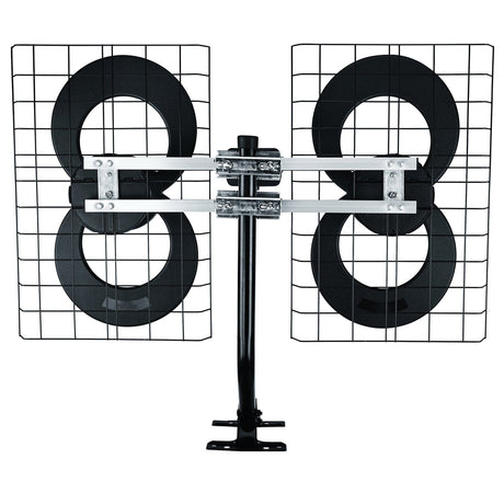Antennas Direct ClearStream 4 UHF Indoor Outdoor TV Antenna, Multi-Directional, 70+ Mile Range, 4K 8K UHD, NEXTGEN TV - with 20-In. Mast, Reflectors