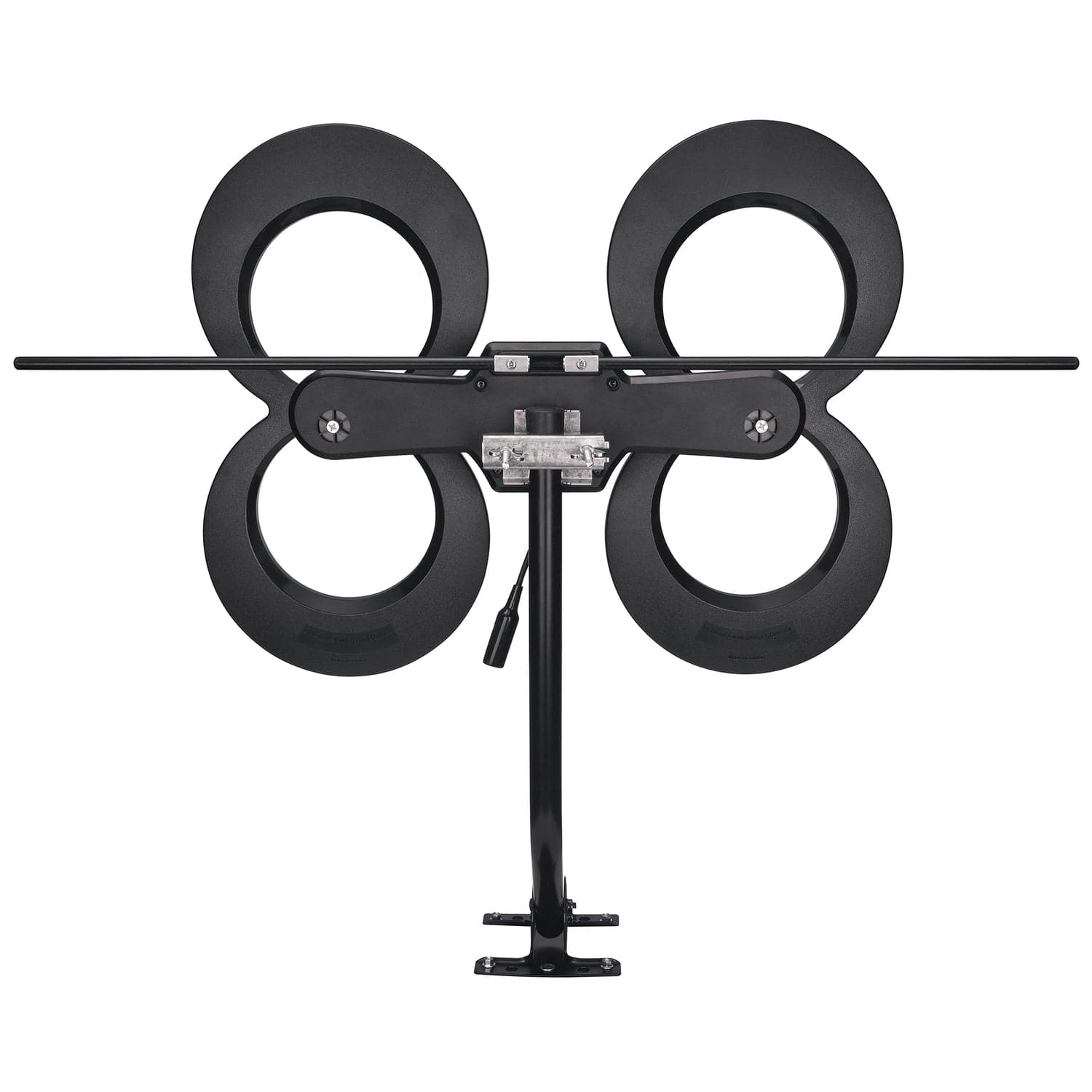 Antennas Direct ClearStream 4MAX HDTV Complete Indoor/Outdoor Multi-Directional TV Antenna with 70+ Mile Range, Cable, Mast, Amplifier, and Splitter