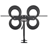 Antennas Direct ClearStream 4MAX HDTV Complete Indoor/Outdoor Multi-Directional TV Antenna with 70+ Mile Range, Cable, Mast, Amplifier, and Splitter