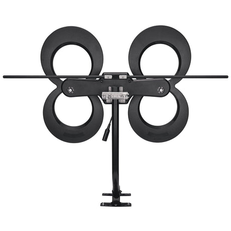 Antennas Direct ClearStream 4MAX HDTV Complete Indoor/Outdoor Multi-Directional TV Antenna with 70+ Mile Range, Cable, Mast, Amplifier, and Splitter