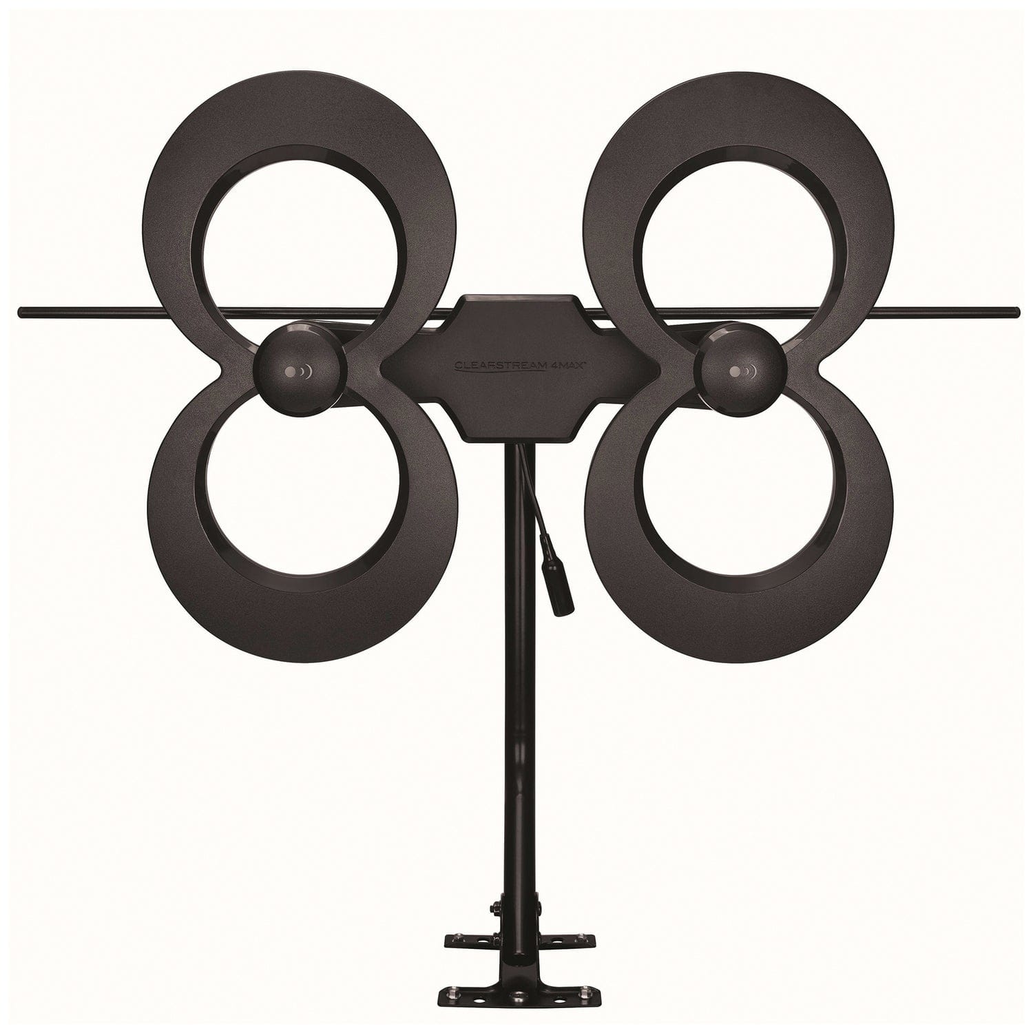 Antennas Direct ClearStream 4MAX Indoor/Outdoor Multi-Directional TV Antenna with 70+ Mile Range, UHD 4K, NEXTGEN TV, 20-In. Mast