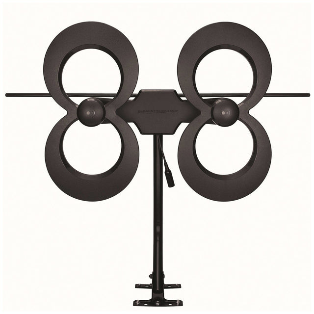 Antennas Direct ClearStream 4MAX Indoor/Outdoor Multi-Directional TV Antenna with 70+ Mile Range, UHD 4K, NEXTGEN TV, 20-In. Mast