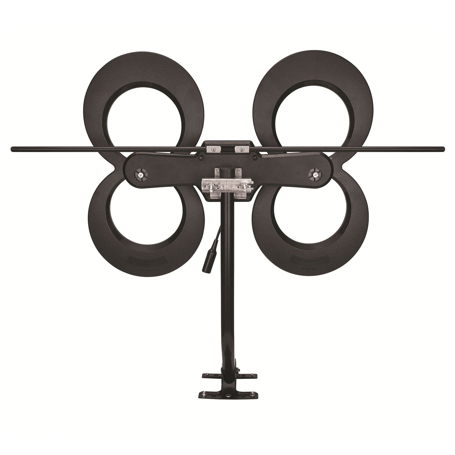 Antennas Direct ClearStream 4MAX Indoor/Outdoor Multi-Directional TV Antenna with 70+ Mile Range, UHD 4K, NEXTGEN TV, 20-In. Mast