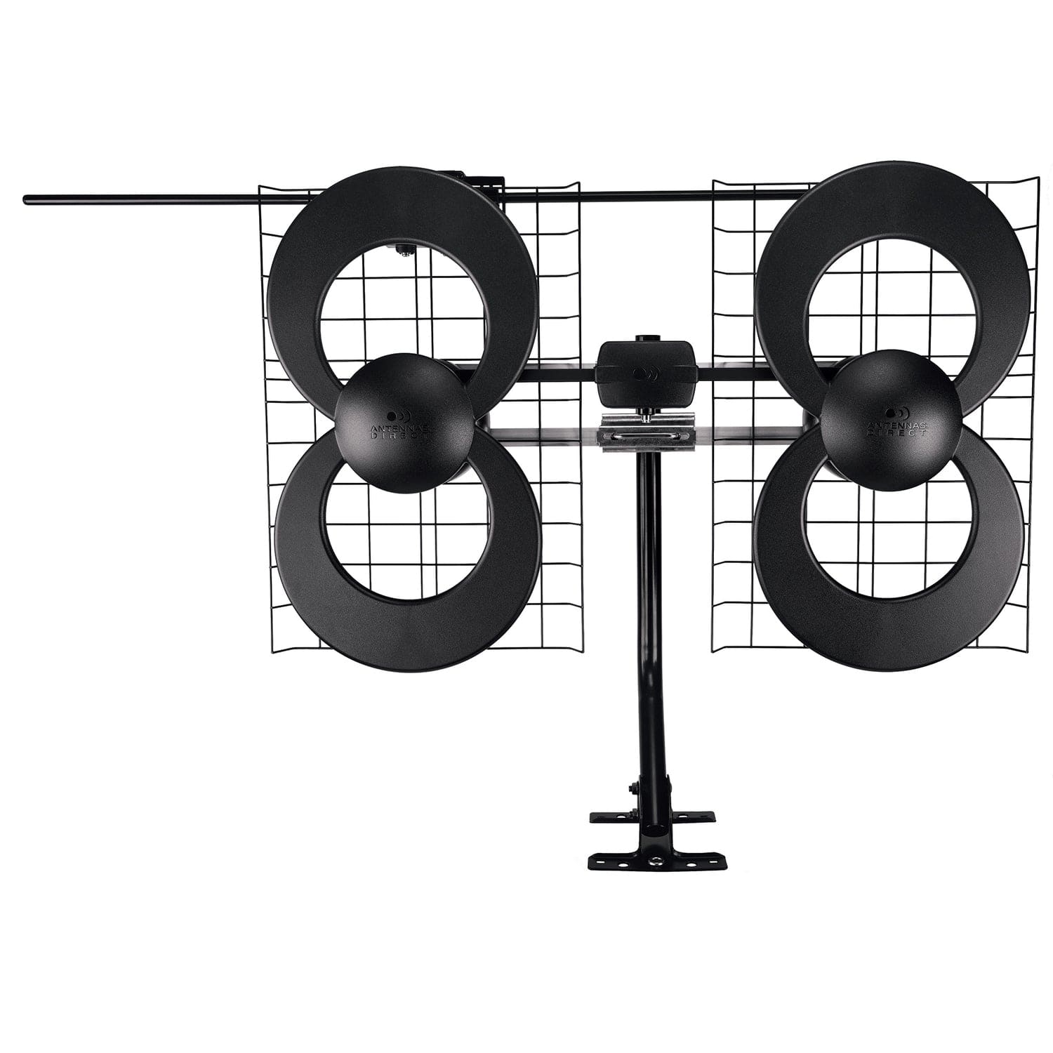 Antennas Direct ClearStream 4V Indoor Outdoor TV Antenna, UHF VHF, Multi-Directional, 70+ Mile Range, 4K 8K UHD, NEXTGEN TV - with 20-In. Mast