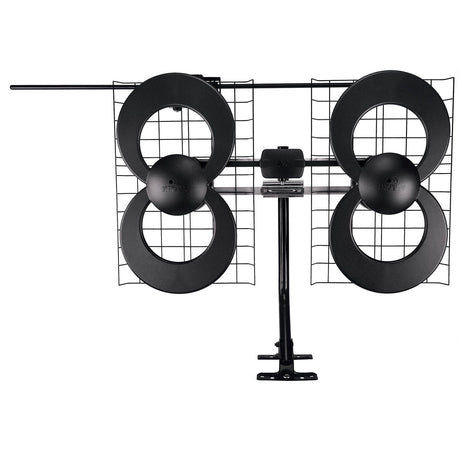Antennas Direct ClearStream 4V Indoor Outdoor TV Antenna, UHF VHF, Multi-Directional, 70+ Mile Range, 4K 8K UHD, NEXTGEN TV - with 20-In. Mast
