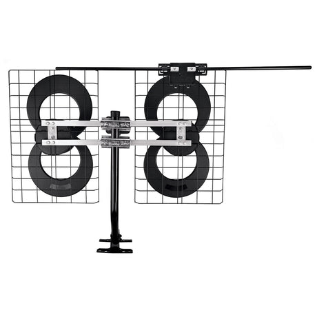 Antennas Direct ClearStream 4V Indoor Outdoor TV Antenna, UHF VHF, Multi-Directional, 70+ Mile Range, 4K 8K UHD, NEXTGEN TV - with 20-In. Mast