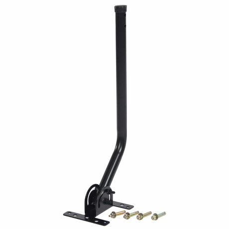 Antennas Direct ClearStream 20-In. TV Antenna Mast with Pivoting Base and Hardware - All-Weather Easy-Install Steel Pole and Base, Black