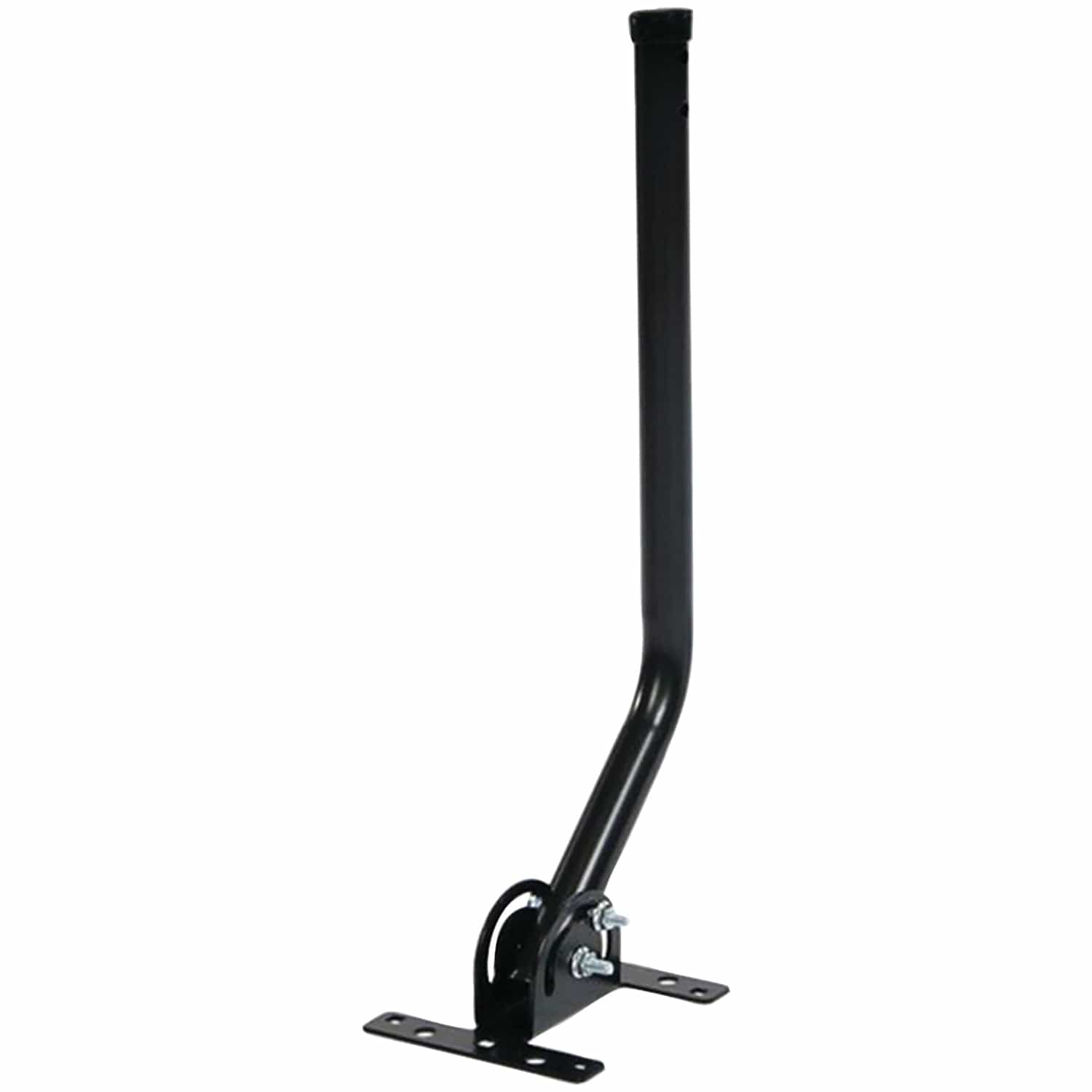 Antennas Direct ClearStream 20-In. TV Antenna Mast with Pivoting Base and Hardware - All-Weather Easy-Install Steel Pole and Base, Black