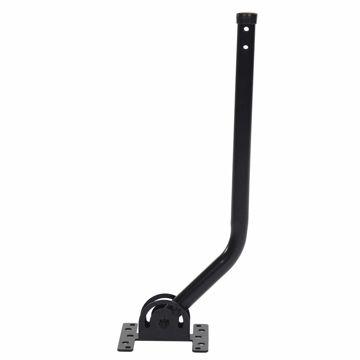 Antennas Direct ClearStream 20-In. TV Antenna Mast with Pivoting Base and Hardware - All-Weather Easy-Install Steel Pole and Base, Black