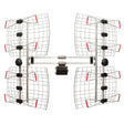 Antennas Direct 8-Element Bowtie UHF Outdoor HDTV Antenna, Multi-Directional, 70+ Mile Range, 4K 8K UHD NEXTGEN TV with All-Weather Mounting Hardware