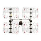 Antennas Direct 8-Element Bowtie UHF Outdoor HDTV Antenna, Multi-Directional, 70+ Mile Range, 4K 8K UHD NEXTGEN TV with All-Weather Mounting Hardware