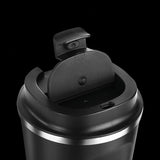 Asobu Cafe Compact Insulated Travel Coffee Mug, 13-Oz. Capacity, Black