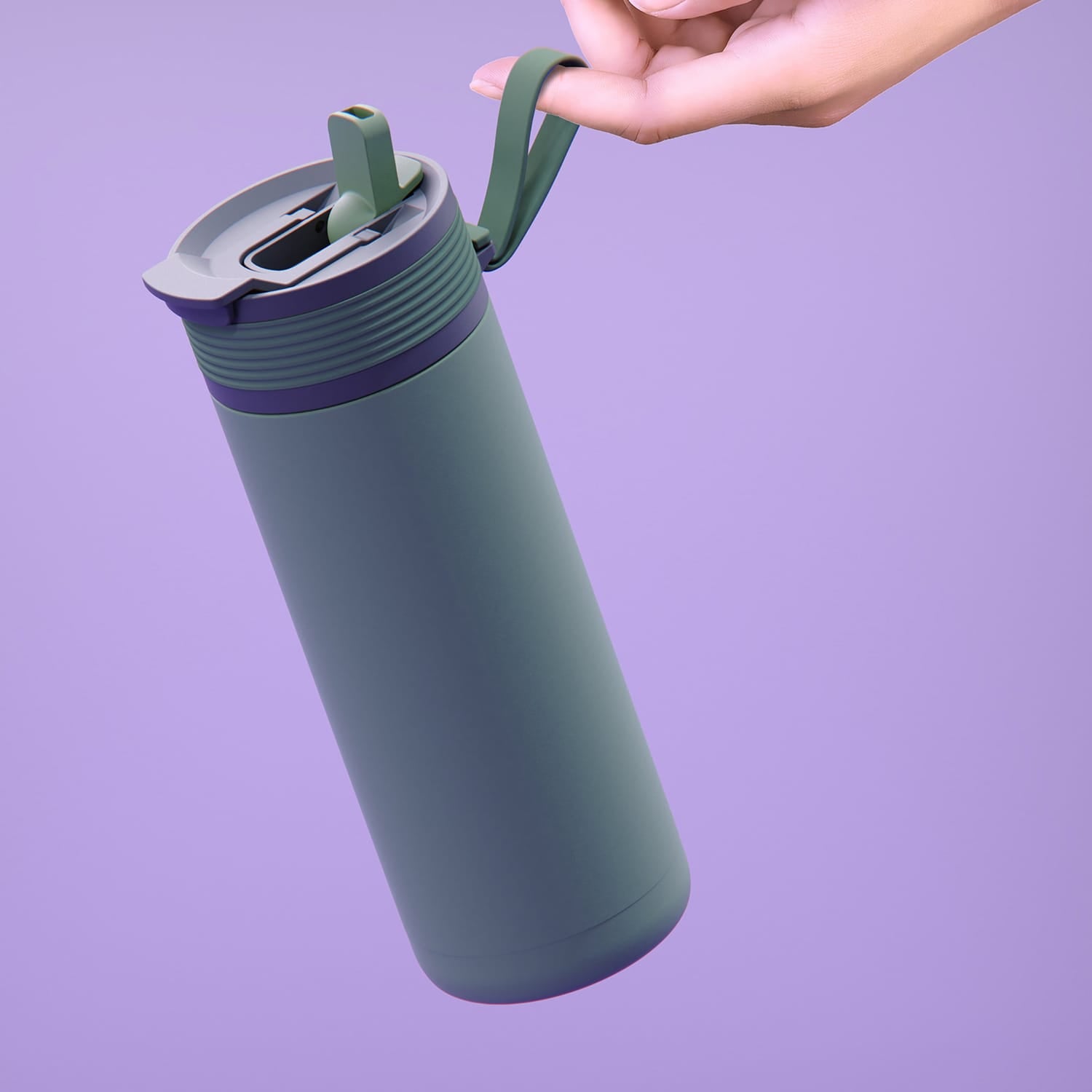 Asobu 20-Oz. Aspen Insulated Water Bottle, Green