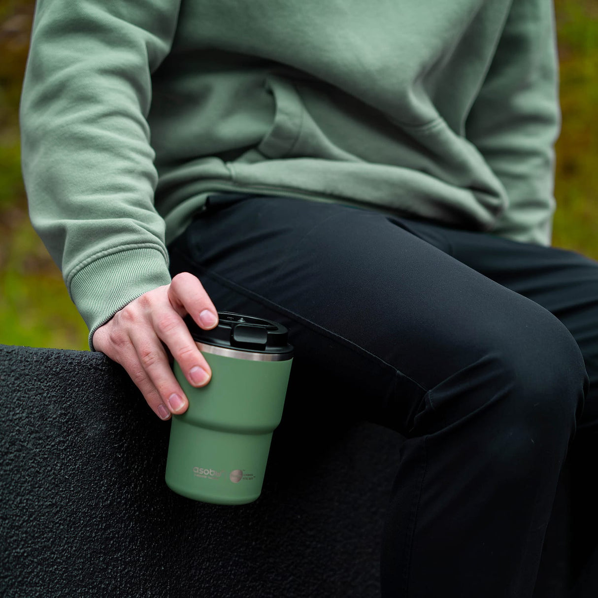 Asobu 12-Oz. Coffee Express Insulated Travel Mug, Basil Green
