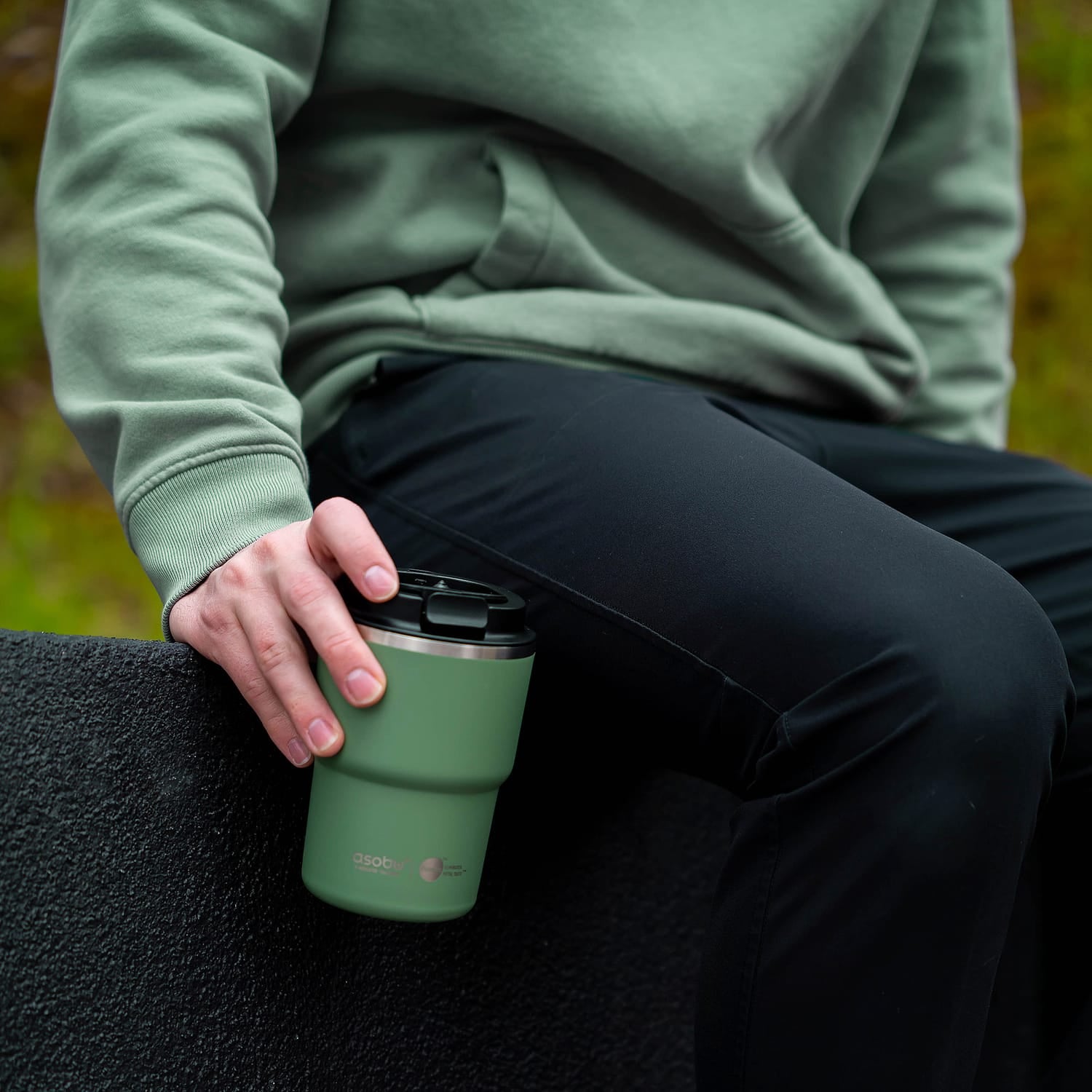 Asobu 12-Oz. Coffee Express Insulated Travel Mug, Basil Green