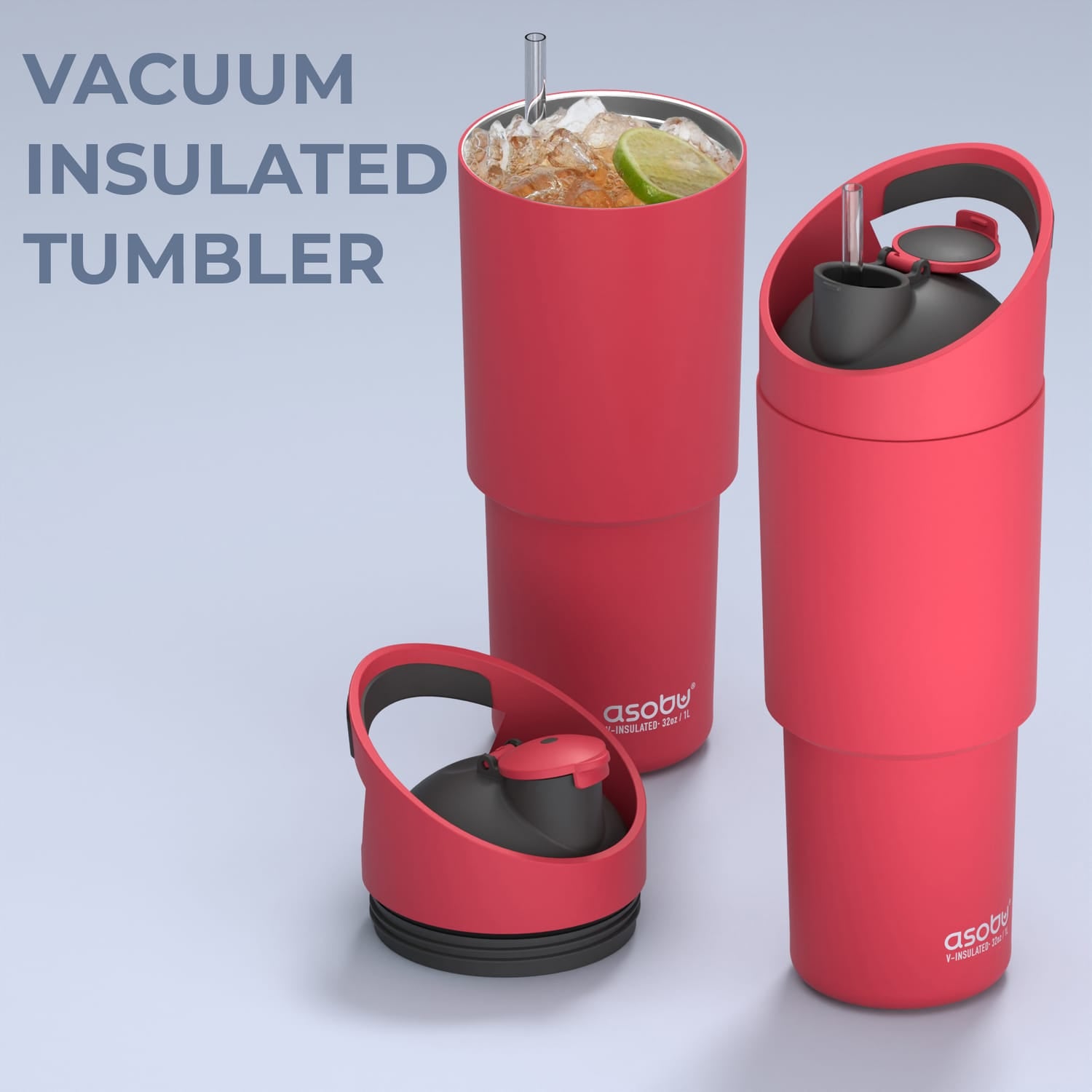 Asobu 32-Oz. Cosmic Insulated Water Bottle, Red