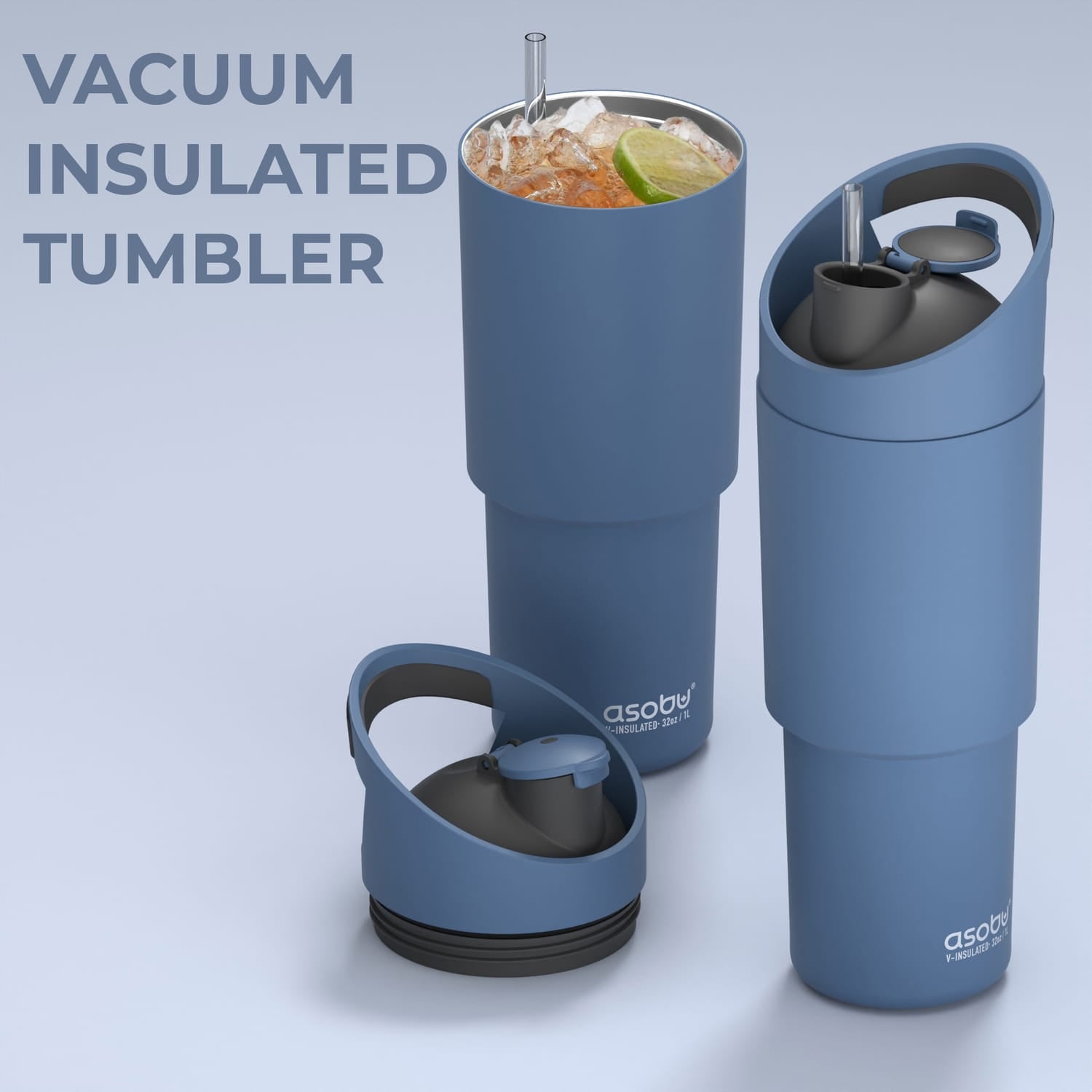 Asobu 32-Oz. Cosmic Insulated Water Bottle, Slate Gray