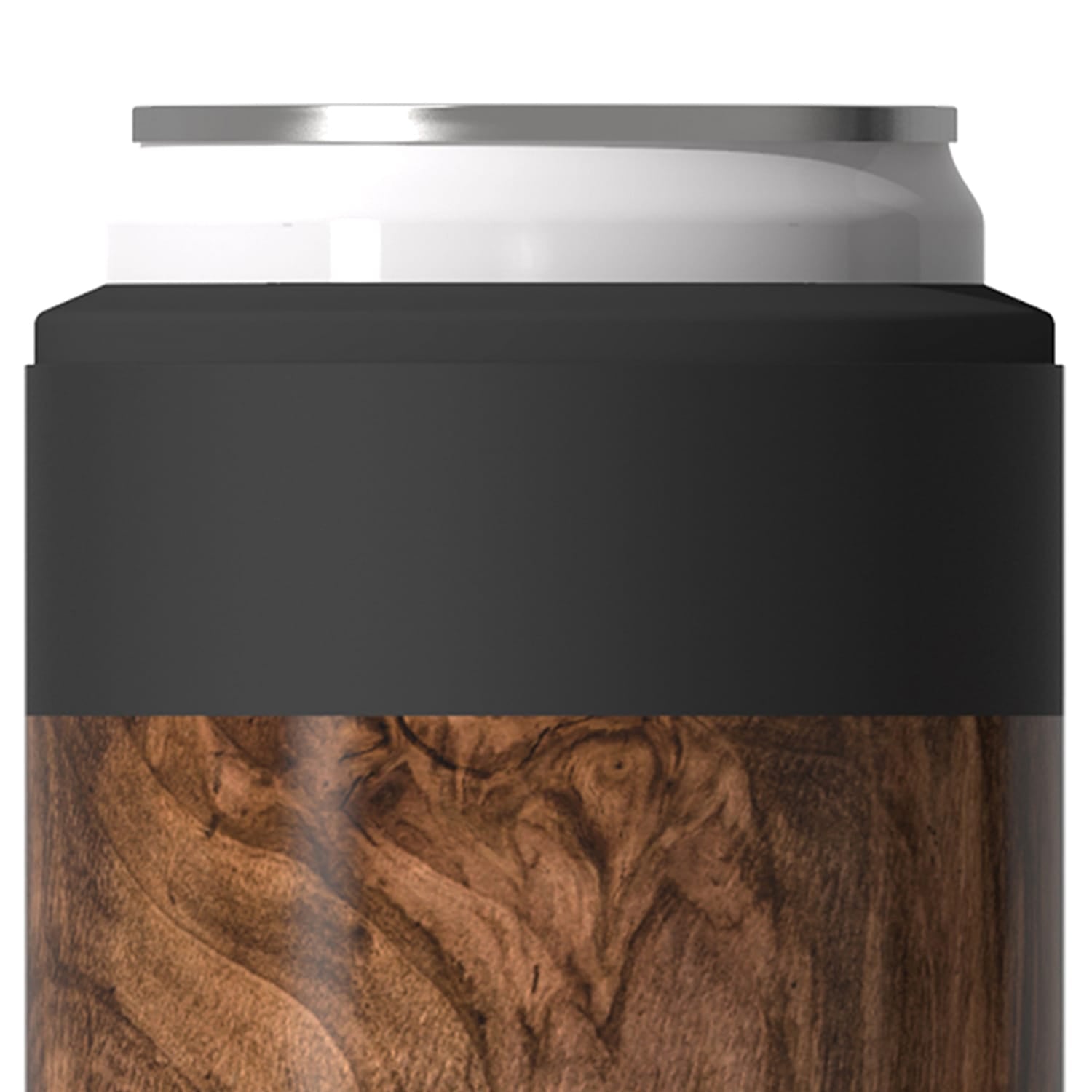 Asobu Slim Can Insulated Cooler Sleeve, 12-Oz. Capacity, Wood