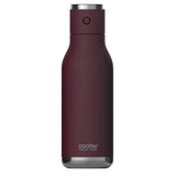 Asobu Insulated Water Bottle with Wireless Connection Speaker, Maroon